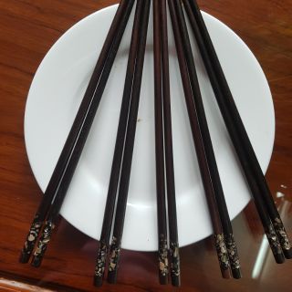 Đũa gỗ trắc khảm trai