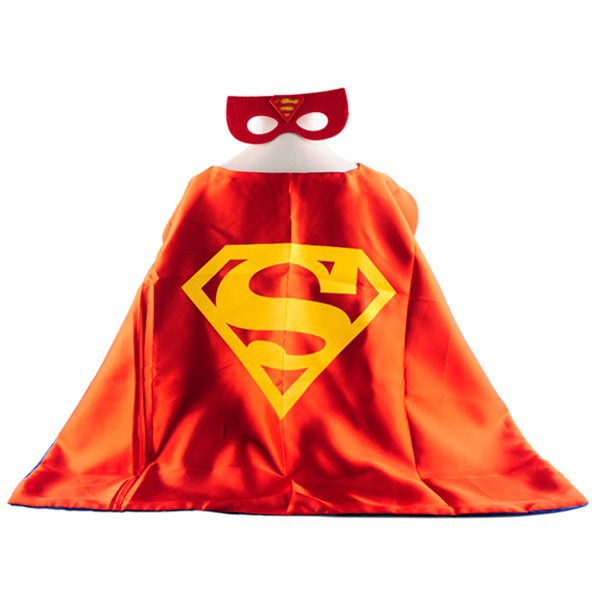 Set Áo Choàng + Mặt Nạ Hoá Trang Superman Cho Bé