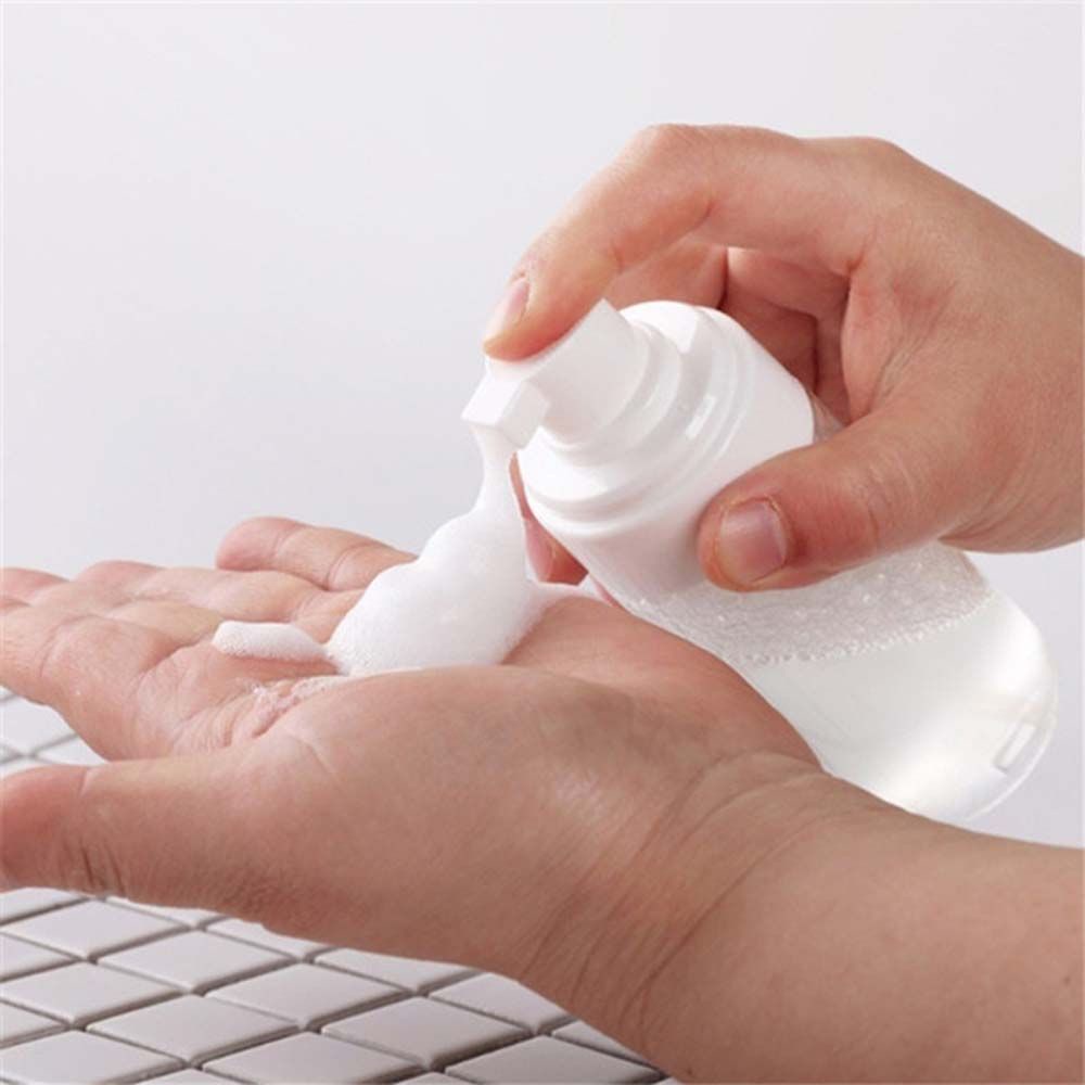 Chai nhựa rỗng trong suốt dạng xịt tạo bọt đựng dầu gội/sữa dưỡng thể kích thước cầm tay cho du lịch