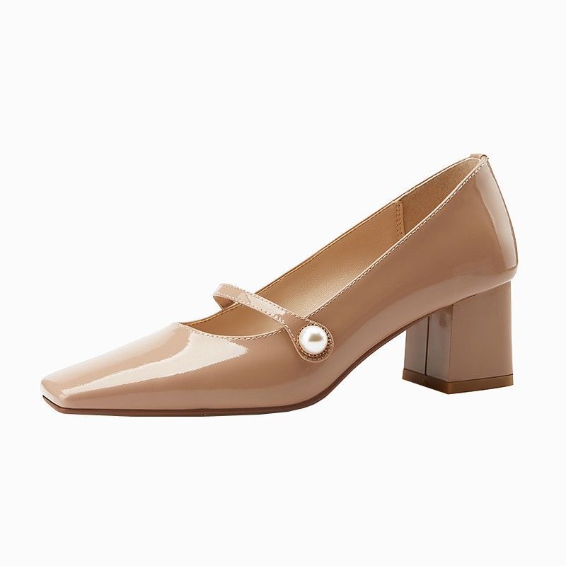 Giày Mary Jane phong cách Retro pháp thời trang mùa thu dành cho nữ 2021