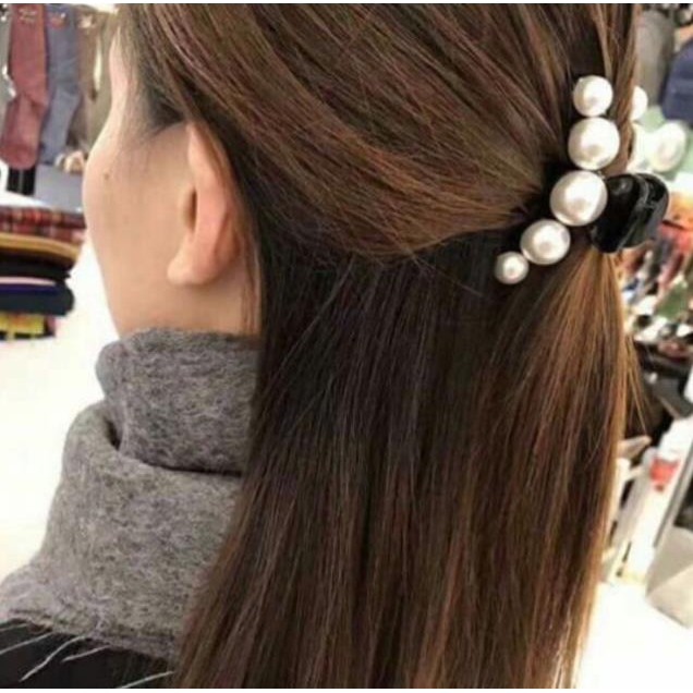 Combo 2 Kẹp càng cua đính hạt ngọc trai sang chảnh (2 màu)