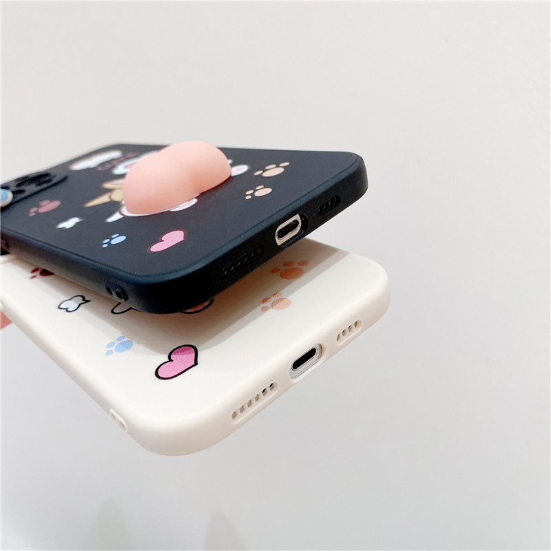 Ốp điện thoại silicon dẻo họa tiết trái đào 3D vui nhộn dễ thương cho IPhone 12 i11 12Pro Max XR Xs Max 8 7 Plus