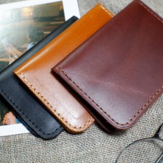 Ví mini da bò Slim siêu mini siêu gọn Handmade