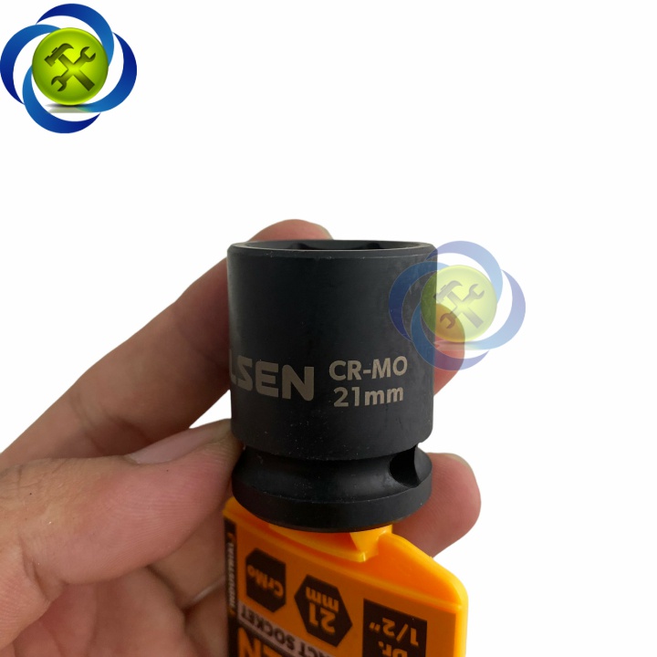 Tuýp 21mm 1/2 đen ngắn Tolsen 18221 loại 6 cạnh thép CR-MO