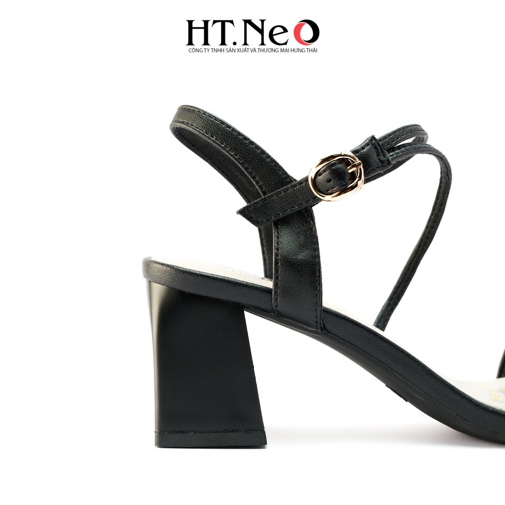 Giày sandal nữ - dép nữ HT.NEO da mềm mại, đế vuông, thiết kế trẻ trung, thanh lịch phương hướng classic  SDN113