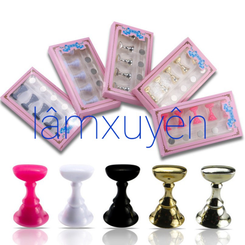 Đế nam châm gắn móng mẫu tập vẽ, chụp móng mẫu