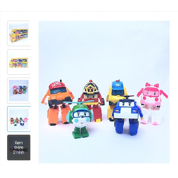 Robocar Poli Robot Biến Hình Siêu Xe Robot 6 Trong 1 Cao Cấp Dành Cho Bé-Legoxanh