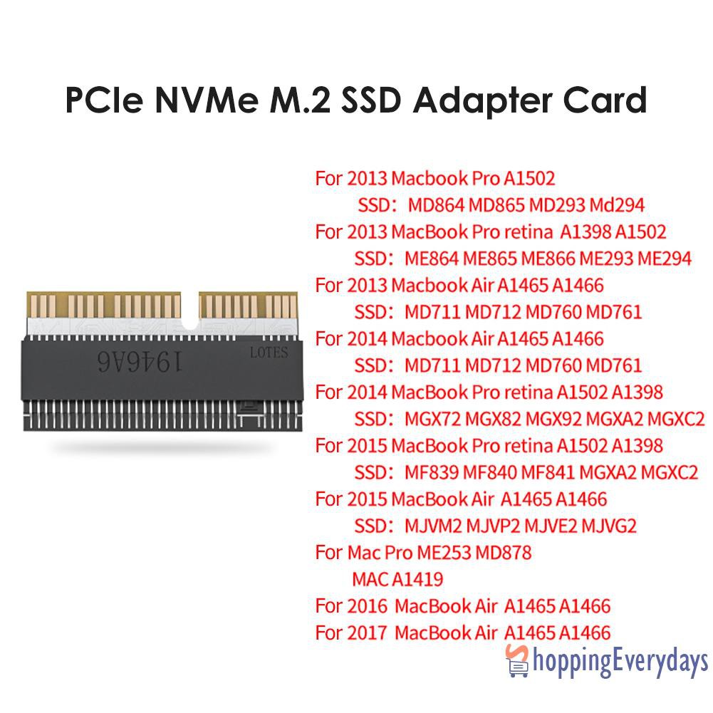 Thẻ Chuyển Đổi Ngff M.2 Nvme Ssd Cho Macbook Air Pro 2013-2017 | BigBuy360 - bigbuy360.vn