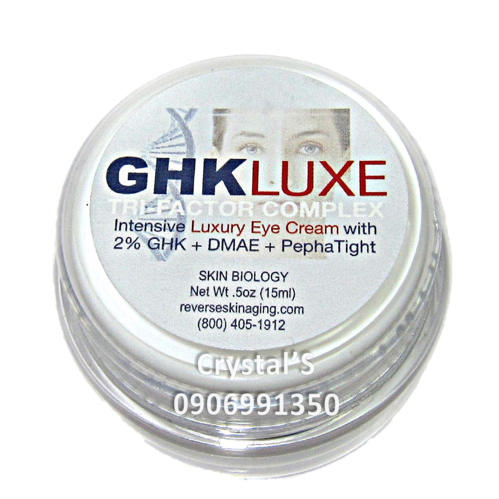 Kem dưỡng mắt GHK Luxe eye cream Skin Biology