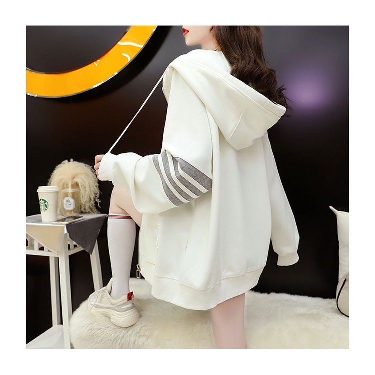 Áo khoác nam nữ thể thao ulzzang 3 sọc 🌸 Áo sweater hoodie nỉ bông kiểu dáng thể thao form rộng Unisex K45 | BigBuy360 - bigbuy360.vn