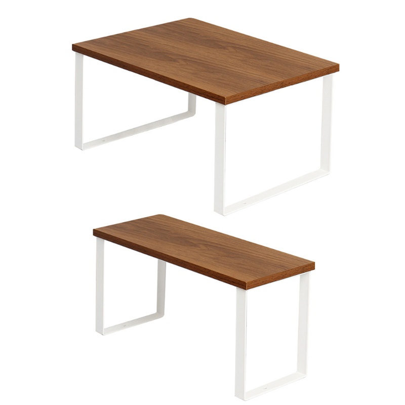 Kệ Đựng Đồ Bằng Sắt + Gỗ Đa Năng Tiện Dụng Cho Nhà Bếp/Phòng Tắm