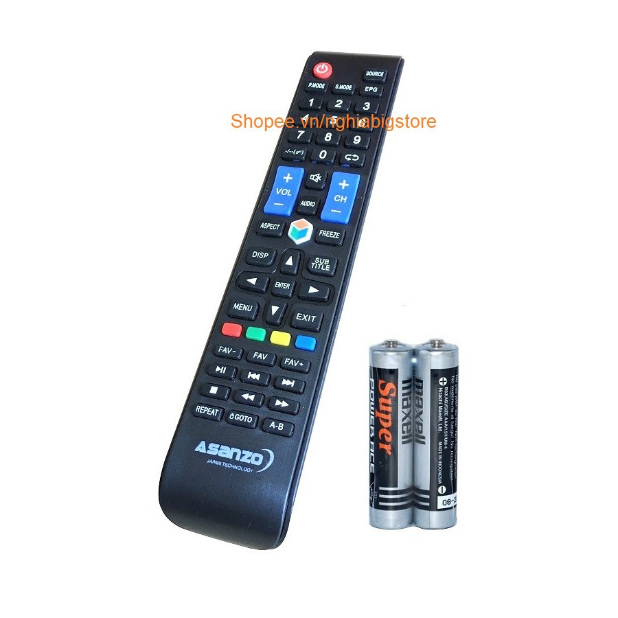 Remote Điều Khiển Smart TV, Internet Tivi, Ti Vi Thông Minh ASANZO