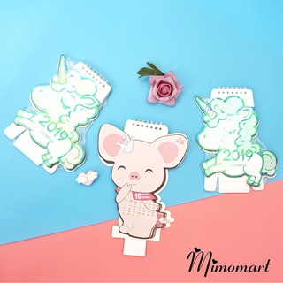 Lịch để bàn cute 2019