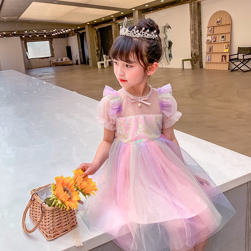 NNJXD Đầm hóa trang công chúa cho bé gái