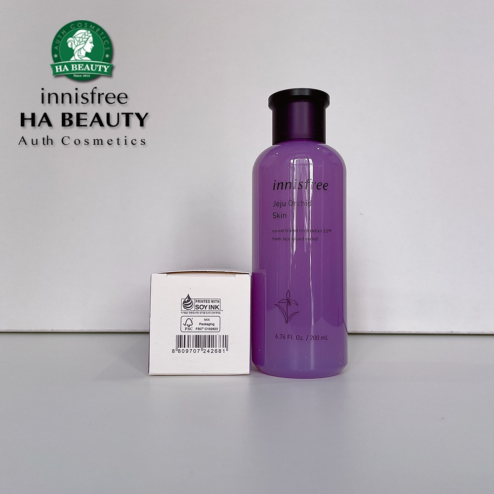 Nước hoa hồng chống lão hóa hoa lan tím innisfree Jeju Orchid Skin 200 ml dưỡng ẩm khỏe mạnh đàn hồi da