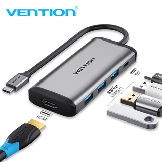 Thiết bị kết nối đa cổng Vention chuyển đổi USB Type C sang 4K HDMI 5 trong 1 cổng sạc PD US thumbnail