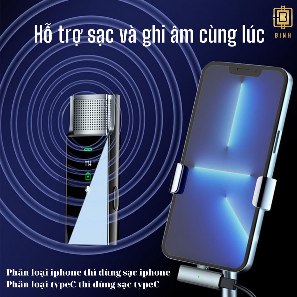 Mic Thu Âm Micro Không Dây Cài Áo Điện Thoại_SI8