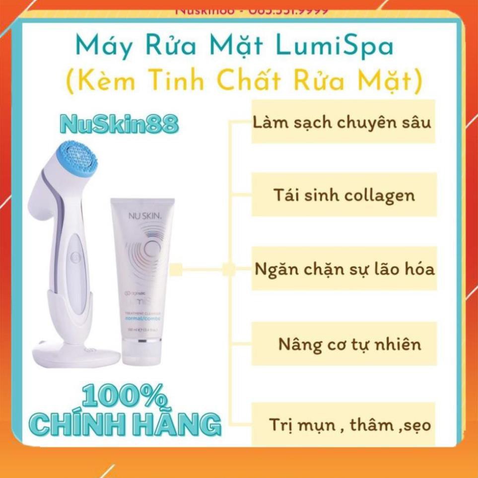 (Hàng Công ty- Có Bảo Hành) Máy Rửa Mặt LumiSpa Nuskin Máy + Sữa rửa mặt + Bảo hành 2 năm giá rẻ