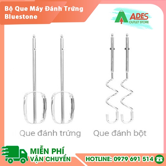 Bộ que đánh trứng que đánh bột phới đánh trứng Bluestone HMB-6338 và HMB-6333S và HMB-6381 - Hàng Chính Hãng