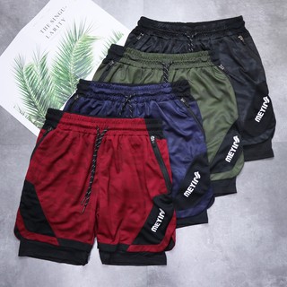 Quần tập gym thể thao - quần short 2 lớp - cá tính thể thao