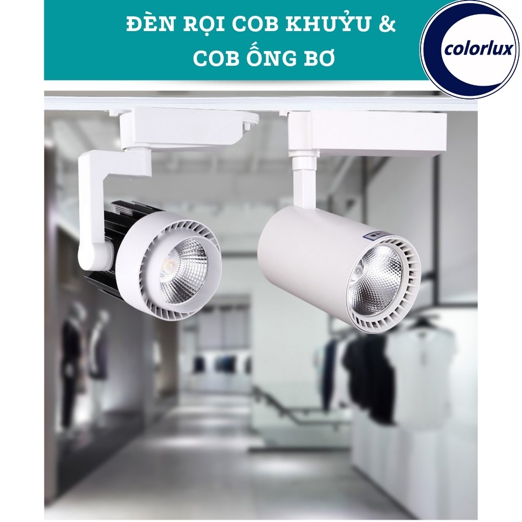 Đèn Rọi Ray Khuỷu COB COLORLUX Cao Cấp Siêu Sáng 30w 20w #denroikhuyu