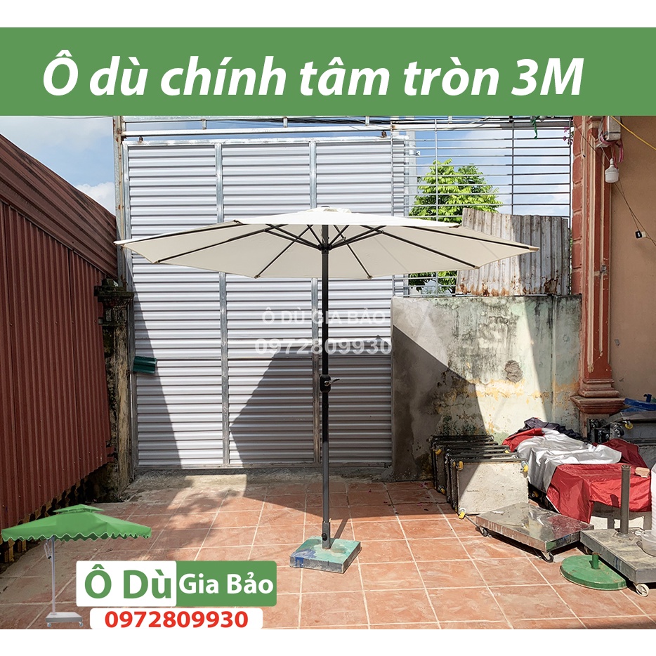 Ô Dù Chính Tâm Trong 3M Cơ chế dòng dọc siêu đẹp-(Chưa bao gồm chân đế 25kg)-Ô Dù Gia Bảo