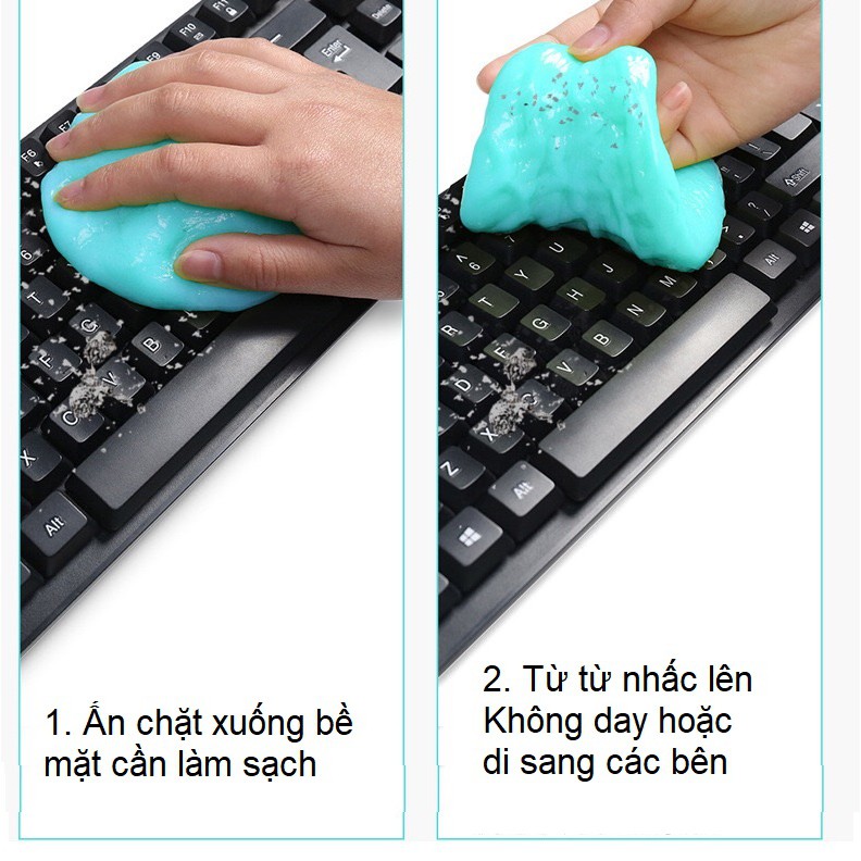 Keo dẻo lăn bụi vệ sinh bàn phím máy tính, Lọ gel vệ sinh bàn phím laptop JRC