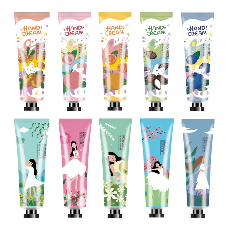 gh12 Set 10 kem dưỡng da tay hand cream 30g nội địa