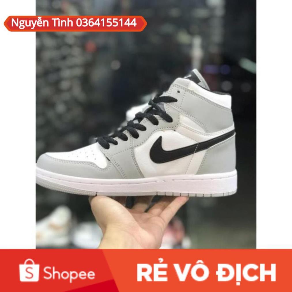 [Full Box Bill] Giầy thể thao jodan xám cao vạch đen