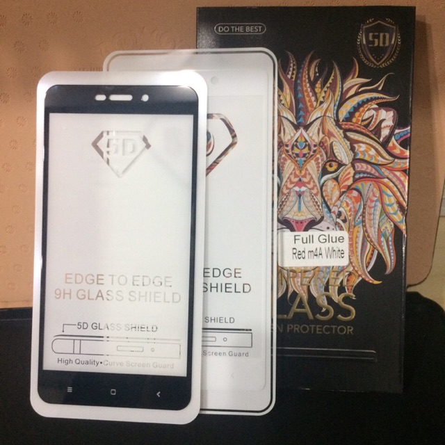 Kính full keo 5D glue Redmi 4a