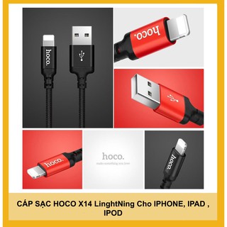 Dây cáp sạc Hoco x14 linghtning cho iphone, ipad , ipod H4-7