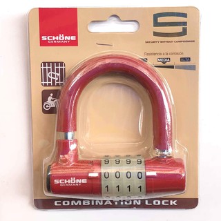 Khóa số tự chọn SCHONE (đỏ, vàng, đen) 4 số