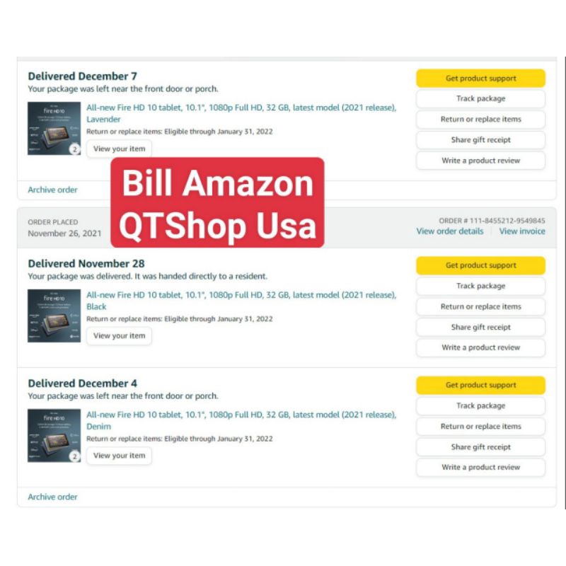 Máy tính bảng Amazon Fire HD10 mới 2021 | BigBuy360 - bigbuy360.vn