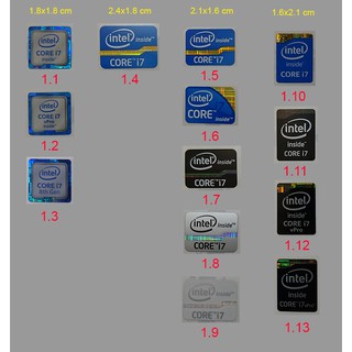 Tem Intel Core i7 / Tem dán máy tính ( Sticker ) PC Laptop