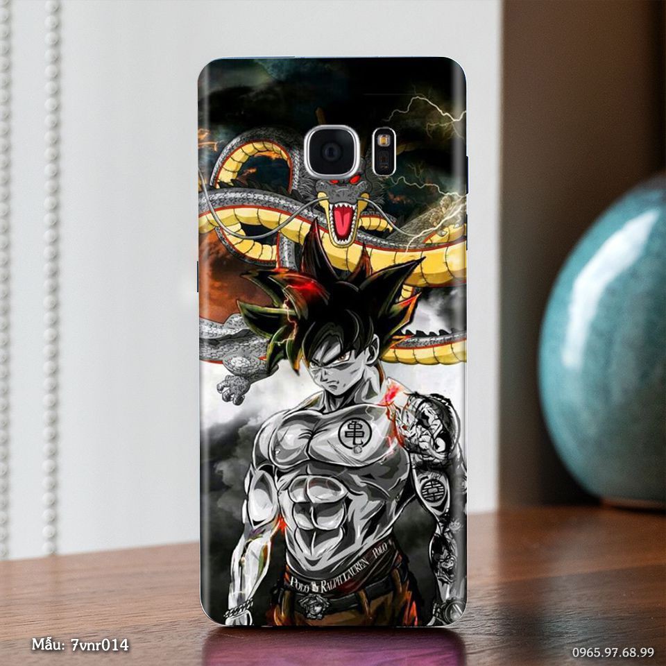 Miếng dán skin SamSung Galaxy Note 5 - in hình Songoku Dragon ball [ Nhiều hình ]