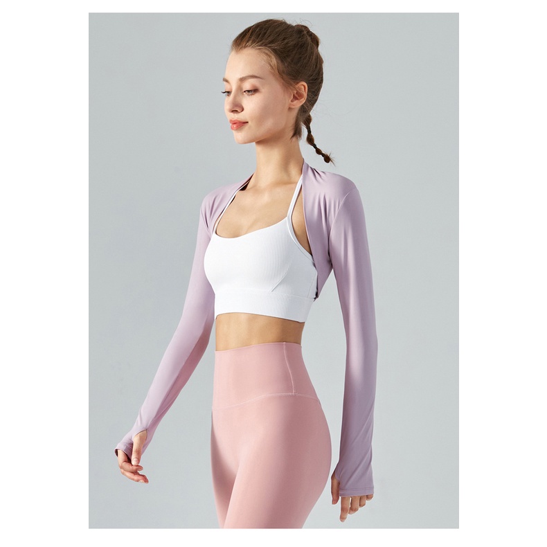 Áo croptop thể thao AIRACTIVE LEISURE XS DSL346 tay dài chống tia UV thời trang dành cho nữ