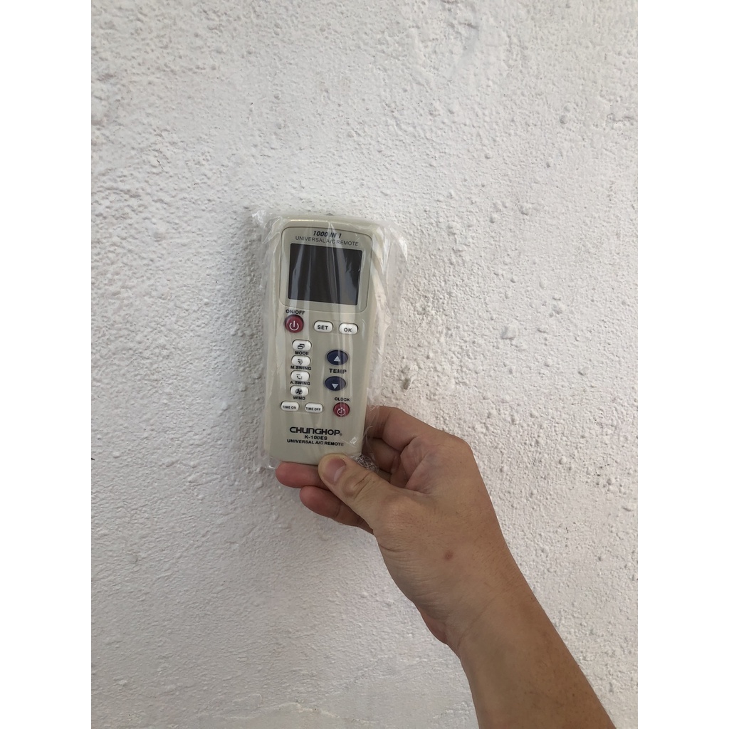 Điều khiển điều hòa đa năng K100ES CHUNGHOP- Bảo Hành Đổi Mới 1 Tháng - Tặng kèm Pin