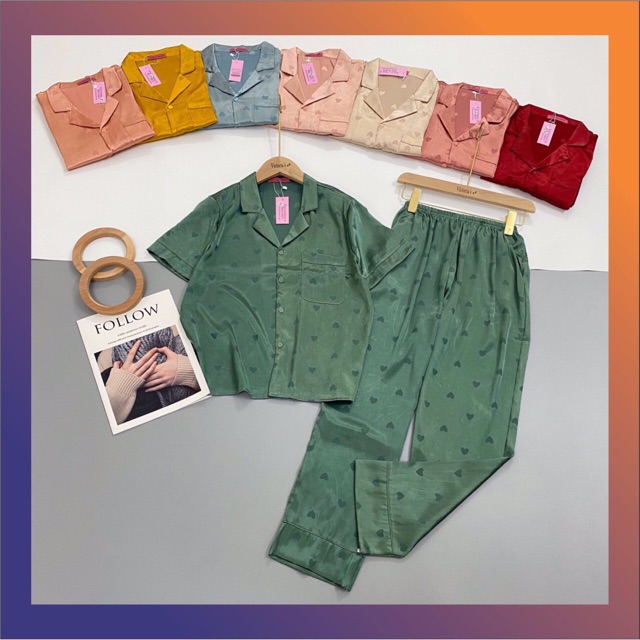 [VIDEO TỰ QUAY] Bộ ngủ lụa gấm hoạ tiết hot | BigBuy360 - bigbuy360.vn