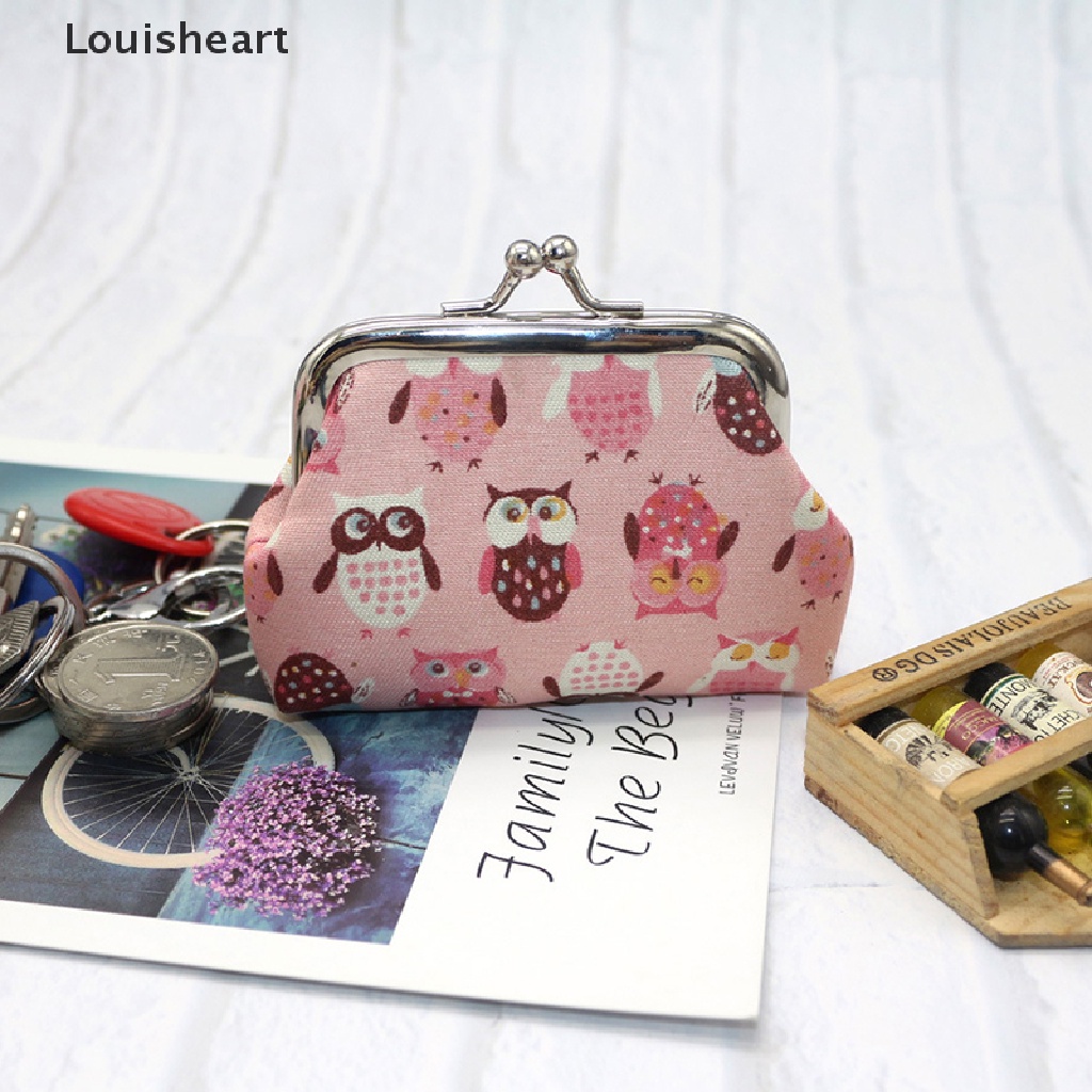Ví Đựng Tiền Xu Louisheart In Họa Tiết Cú Mèo Xinh Xắn