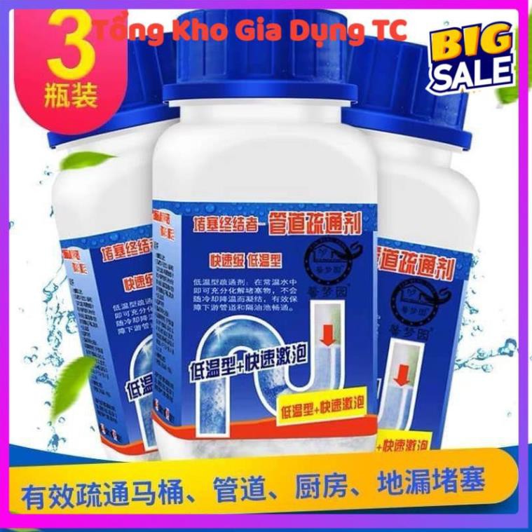 [ DÙNG LÀ HẾT TẮC-HÀNG LOẠI 1] Bột Thông Tắc Cống, Đường Ống, Bồn Cầu, Bồn Rửa Mặt..Xử Lý Triệt Để Cặn Bã