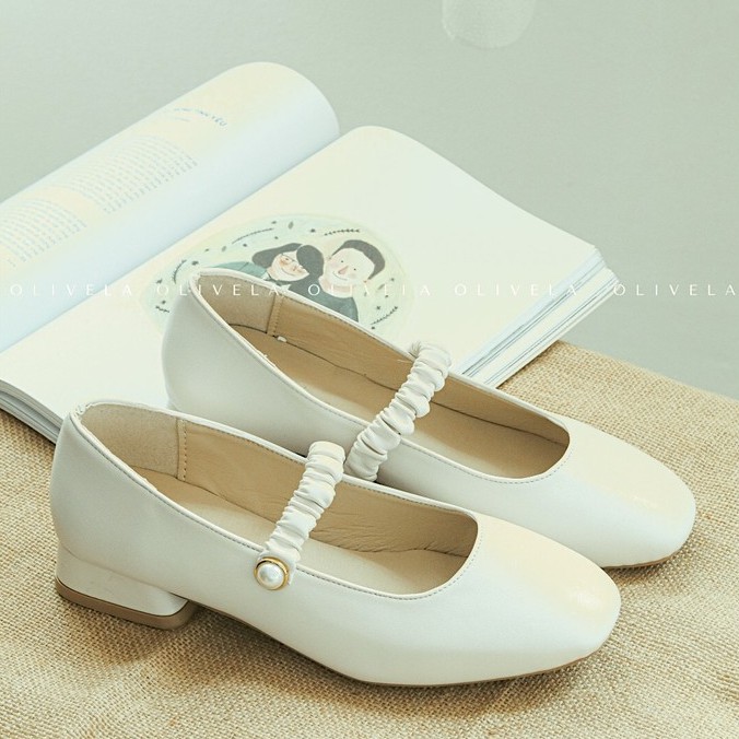 [Mã OLIVEAXT giảm 15k] - Giày búp bê vintage, giày bệt nữ, giày vintage Mary Jane | BigBuy360 - bigbuy360.vn