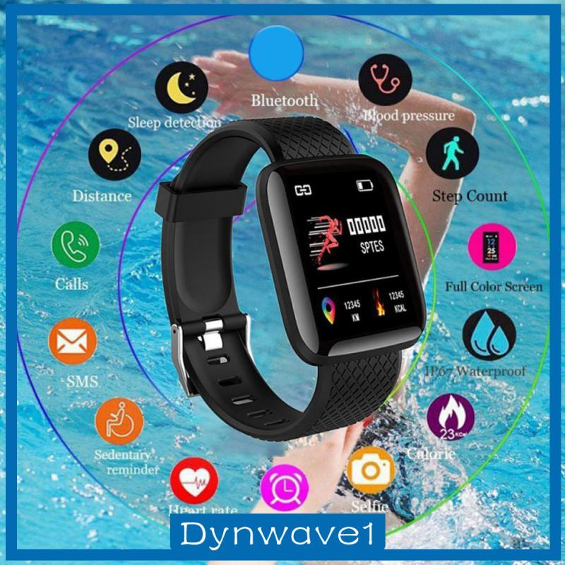 [DYNWAVE1]Smart Watch Monitor Waterproof Wristband Sports Tracker Bracelet Black