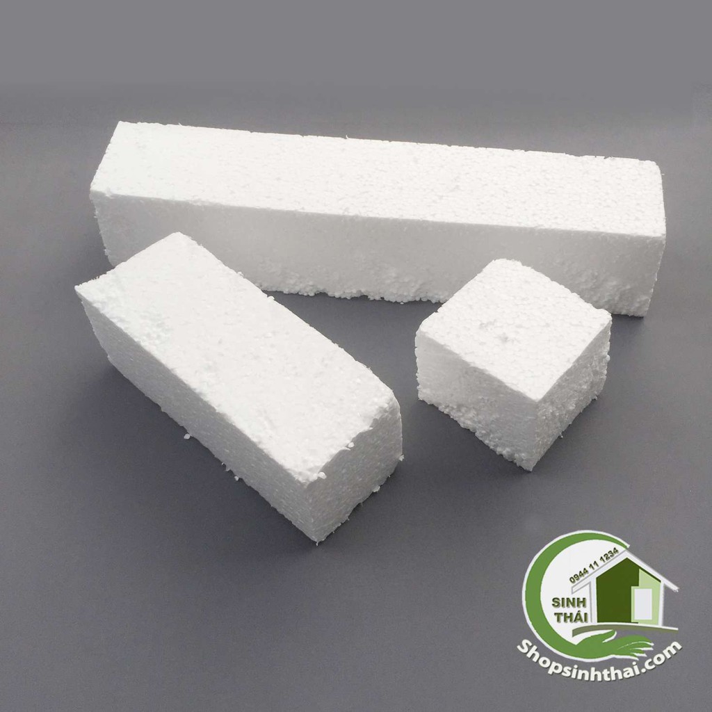 Mút xốp trắng cắm hoa giả, làm mô hình - mút xốp EPS - Chọn kích thước