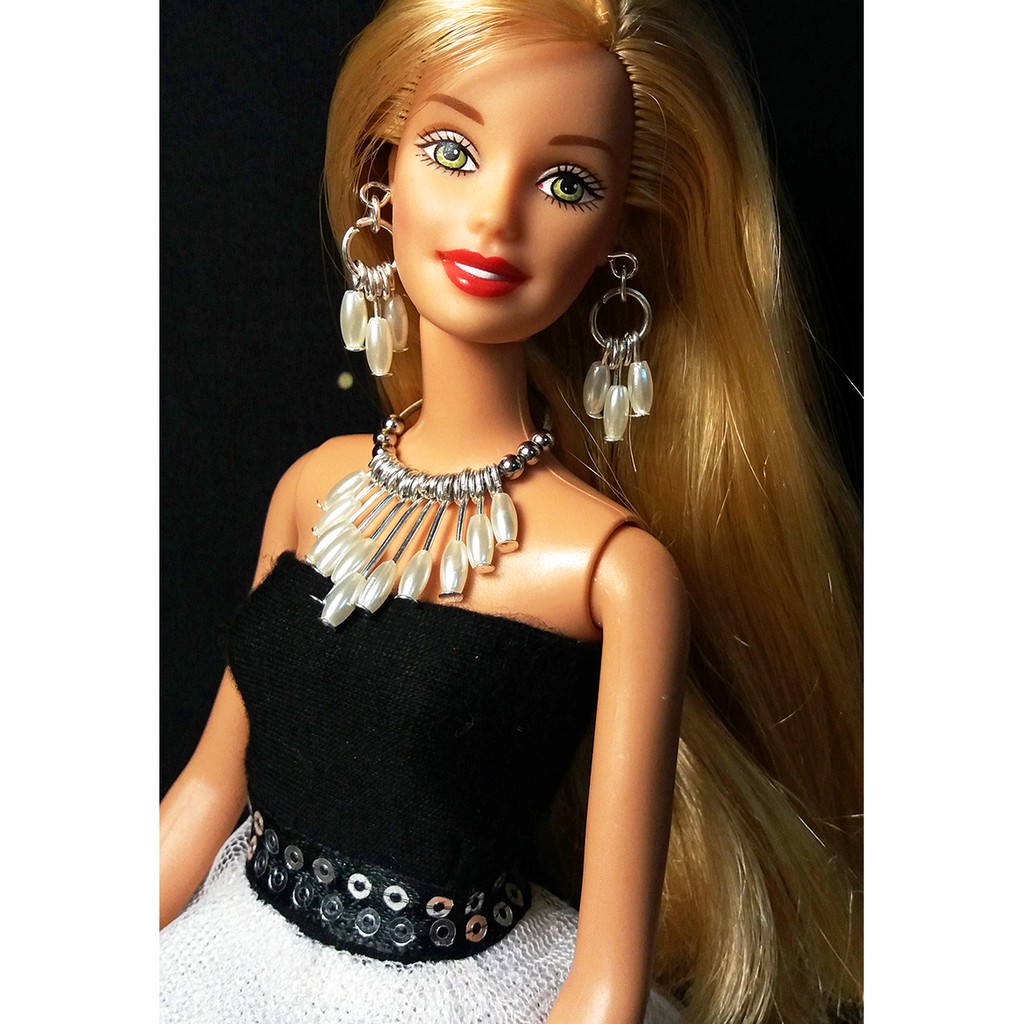 Trang Sức Búp Bê Barbie - Vòng cổ, Hoa Tai Búp bê Handmade Nguyên liệu Cao Cấp #19