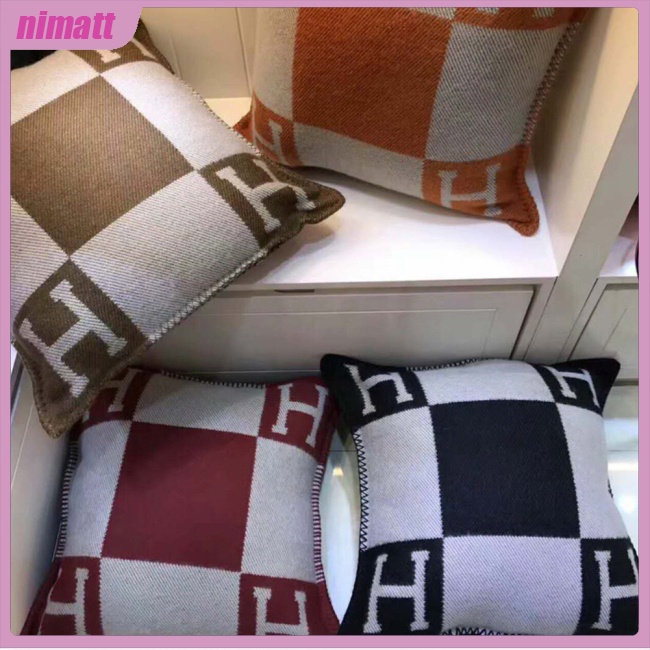 Vỏ Gối Chữ H Họa Tiết Phong Cách Bắc Âu Trang Trí Sofa