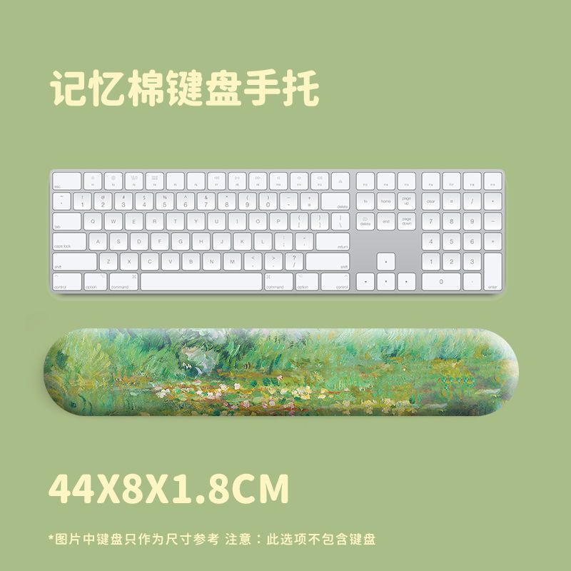 Tấm Lót Chuột Và Bàn Phím Hình Hoa Lily Sơn Dầu Hỗ Trợ Cổ Tay