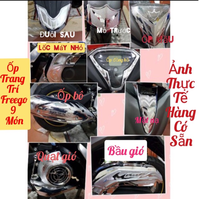 Bộ bảo vệ freego crom yamaha 9 món