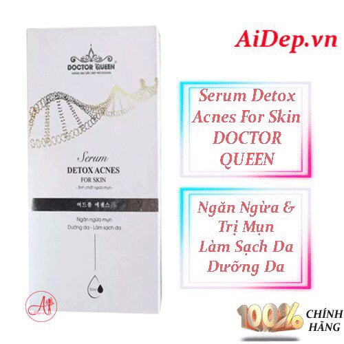 Serum Detox Acnes For Skin Ngăn Ngừa Mụn DOCTOR QUEEN Mẫu Mới