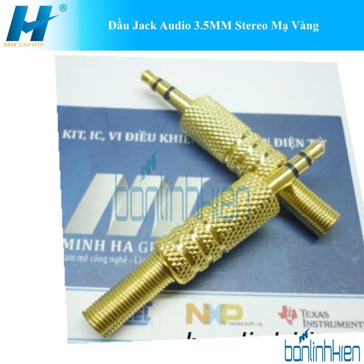 Đầu Jack Audio 3.5MM Stereo Mạ Vàng