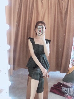 Set sọc caro công sở